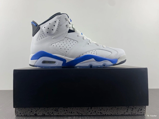 Cheap TBK Retro 6 Sport Air Jordan (2014) Blue 384664-107 0711
